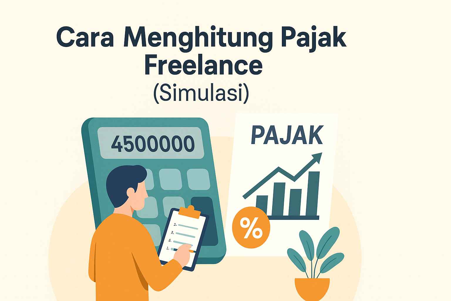 Cara Menghitung pajak freelance (Simulasi Lengkap)